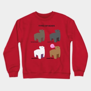 Types of Bears Crewneck Sweatshirt